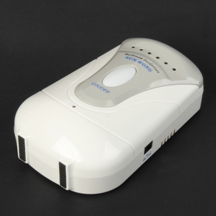 Air Purifier Freshener Deodorizer for Bathroom Toilet Grey + White