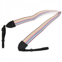 Universal Multi-Color Camera Camcorder Neck Shoulder Belt Strap - Random Color