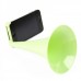 Designer's Analog Acoustic Horn Stand Amplifier Speaker for iPhone 5 - Green