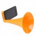 Designer's Analog Acoustic Horn Stand Amplifier Speaker for iPhone 6 - Orange