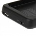 Stylish 1900mAh Rechargeable External Backup Battery Case for iPhone 4 - Black