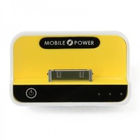 1100mAh USB Rechargeable Emergency Power Charger Battery Pack for iPhone 4/3G/iPad/iPad 2 - Yellow