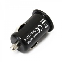 Stylish Car Charging Adapter + USB Cable Set for iPhone 3G/3GS/4/iPod - Black (12 V)