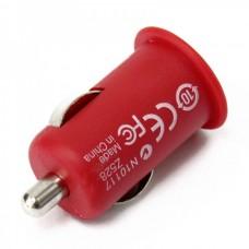 Stylish Car Charging Adapter + USB Cable Set for iPhone 3G/3GS/4/iPod - RED (12 V)