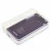 Stylish 1900mAh Rechargeable External Backup Battery Case for iPhone 4 - Purple