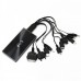 4000mAh Emergency Mobile Power Rechargeable Battery Pack with 10-in-1 Cell Phone Charger Adapter