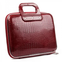 Protective Crocodile PU Leather Handbag for 10~12" Tablet PC - Red