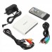 Mini 720P RM/RMVB/MP3 HD Media Player with SDHC/USB Host/AV-Out/YPbPr (White)