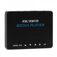 Mini 720P RM/RMVB/MP3 HD Media Player with SDHC/USB Host/AV-Out/YPbPr (Black)