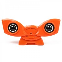 Cute Cartoon Style Rechargeable MP3 Player Speaker with USB/SD - Orange