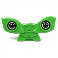 USB Rechargeable Portable Music Speaker with Clip & USB/SD/MMC Slot - Green