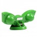 USB Rechargeable Portable Music Speaker with Clip & USB/SD/MMC Slot - Green