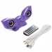 USB Rechargeable Portable Music Speaker with Clip & USB/SD/MMC Slot - Purple