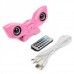 Cute Cartoon Style Rechargeable MP3 Player Speaker with USB/SD - Pink