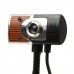 USB 2.0 Flexible 300K Pixel Driverless Webcam with Microphone & 2-LED Night Light