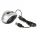 MCSaite USB 2.0 800DPI Optical Mouse - Black + Silver (143CM-Cable)