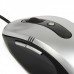 MCSaite USB 2.0 800DPI Optical Mouse - Black + Silver (143CM-Cable)