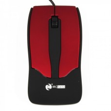 MCSaite USB 2.0 800DPI Optical Mouse - Black+Red (121CM-Cable)