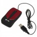 MCSaite USB 2.0 800DPI Optical Mouse - Black+Red (121CM-Cable)