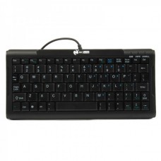 Mini 78-Key USB Wired Keyboard - Black