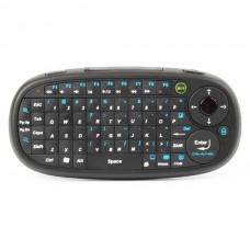 Ergonomic Handheld 2.4GHz Wireless 65-Key Keyboard w/ Receiver - Black