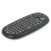 Ergonomic Handheld 2.4GHz Wireless 65-Key Keyboard w/ Receiver - Black
