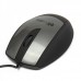 MCSaite USB Optical Mouse - Black + Dark Grey (120CM-Cable)