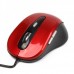 MCSaite USB 2.0 800DPI Optical Mouse - Black + Red (137CM-Cable)