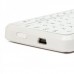 USB Rechargeable Handheld 2.4G Wireless Qwerty Keyboard w/ Touchpad & Laser Pointer - White
