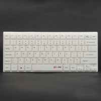 MC Saite 80-Key Mini Wireless Bluetooth V2.0 Keyboard for PC/Laptop/iPad/iPhone - White (2 x AAA)