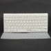 MC Saite 80-Key Mini Wireless Bluetooth V2.0 Keyboard for PC/Laptop/iPad/iPhone - White (2 x AAA)