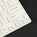 MC Saite 80-Key Mini Wireless Bluetooth V2.0 Keyboard for PC/Laptop/iPad/iPhone - White (2 x AAA)
