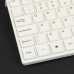 MC Saite 80-Key Mini Wireless Bluetooth V2.0 Keyboard for PC/Laptop/iPad/iPhone - White (2 x AAA)