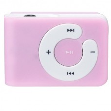 USB Rechargeable Mini Screen-Free Clip MP3 Player - Pink (2GB)