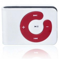 USB Rechargeable Mini Screen-Free Clip MP3 Player - White (2GB)