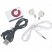 USB Rechargeable Mini Screen-Free Clip MP3 Player - White (2GB)