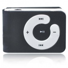 USB Rechargeable Mini Screen-Free Clip MP3 Player - Black (2GB)