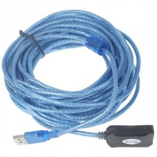 USB A Male to A Female Extension Cable with Booster (9-M Length)