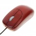 Unique Bamboo 800DPI USB Optical Mouse - Red Sandal Wood Color (150cm-Cable)