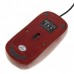 Unique Bamboo 800DPI USB Optical Mouse - Red Sandal Wood Color (150cm-Cable)