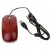 Unique Bamboo 800DPI USB Optical Mouse - Red Sandal Wood Color (150cm-Cable)