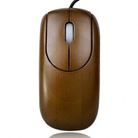 Unique Bamboo 800DPI USB Optical Mouse - Bronze (150cm-Cable)