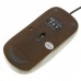 Unique Bamboo 800DPI USB Optical Mouse - Coffee (150cm-Cable)