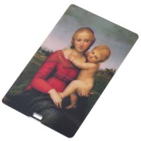 Compact Name Card Style USB 2.0 Flash/Jump Drive - The Small Cowper Madonna (4GB)