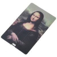 Compact Name Card Style USB 2.0 Flash/Jump Drive - Mona Lisa (4GB)