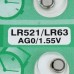 AG0 1.55V Alkaline Cell Button Batteries (10-Piece Pack/2-Pack Set)