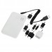 5000mAh USB Rechargeable External Battery Power Station w/ 8 Adapters Set for iPad/iPhone/Cell Phone