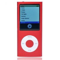 Designer's Mini 2.0" LCD MP3/MP4 Player with Camera/G-Sensor/Voice Recorder/FM - Red (4GB)