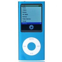 Designer's Mini 2.0" LCD MP3/MP4 Player with Camera/G-Sensor/Voice Recorder/FM - Blue (4GB)