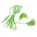 Cute Cookies Doll Style Noise Isolation In-Ear Earphones - Green (3.5mm Jack/80CM-Cable)